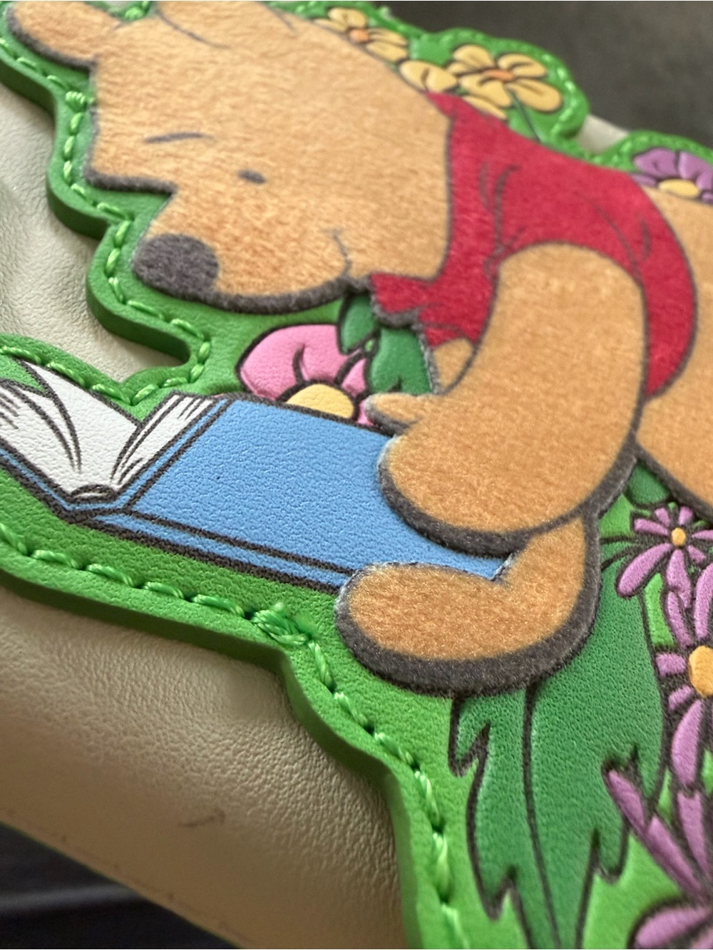 Loungefly Winnie the Pooh Cream Wallet with Red, Green & Pink Accents - Picture 3 of 3